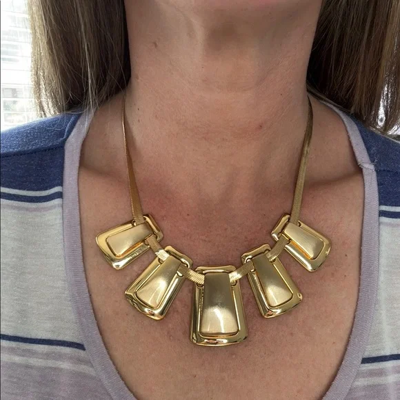 Brighton Gold Geometric Necklace - Picture 8 of 8